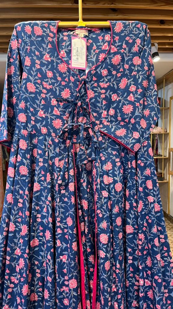 BLUE SHRUG KURTA CO-ORD SET Gulabo Jaipur