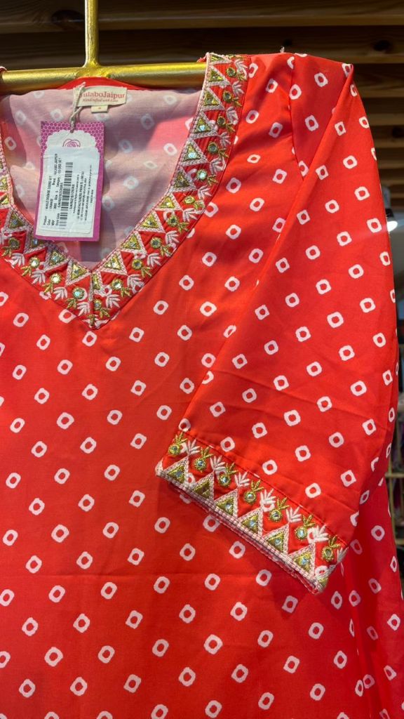 NIROZ ORANGE CO-ORD SET Gulabo Jaipur