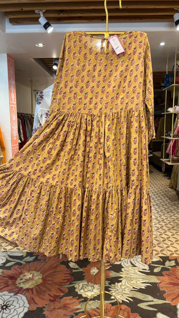 MAYA BROWN DRESS Gulabo Jaipur