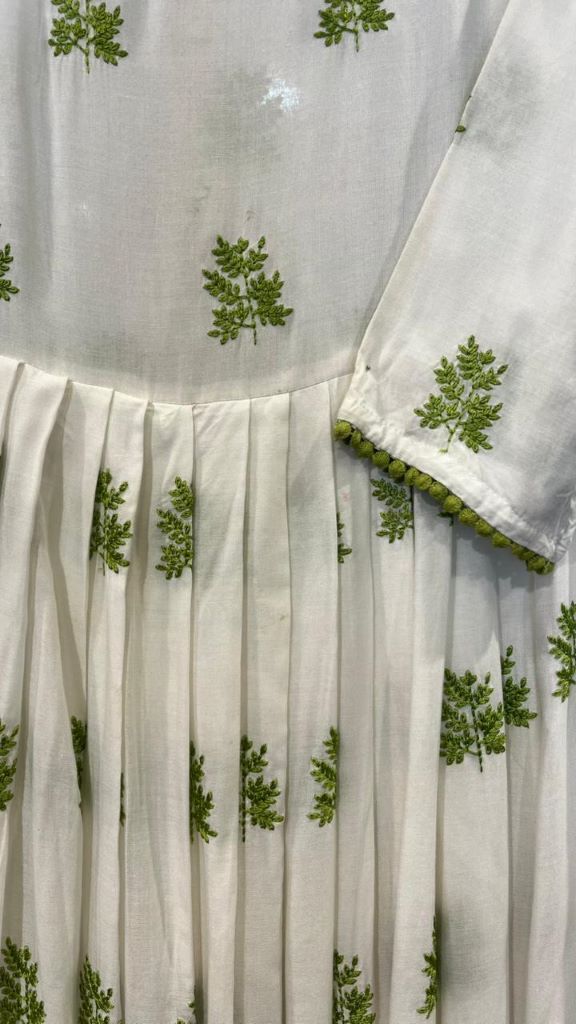 NOYA WHITE EMBROIDERED DRESS Gulabo Jaipur