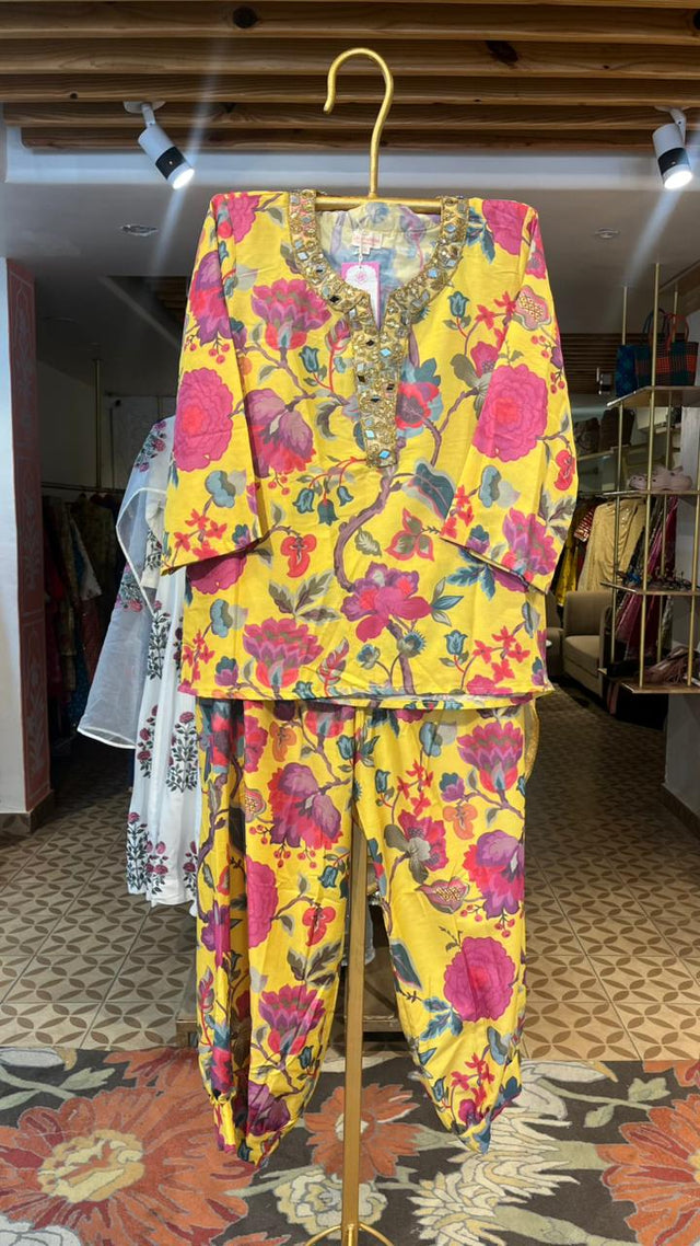 GARDEN YELLOW CO-ORD SET