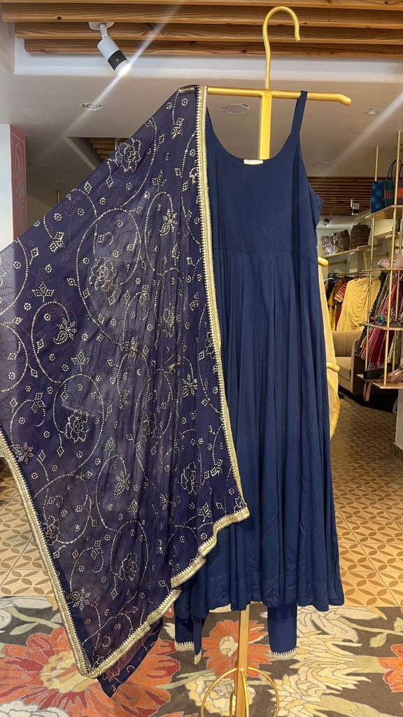 NOORI BLUE ANARKALI SET