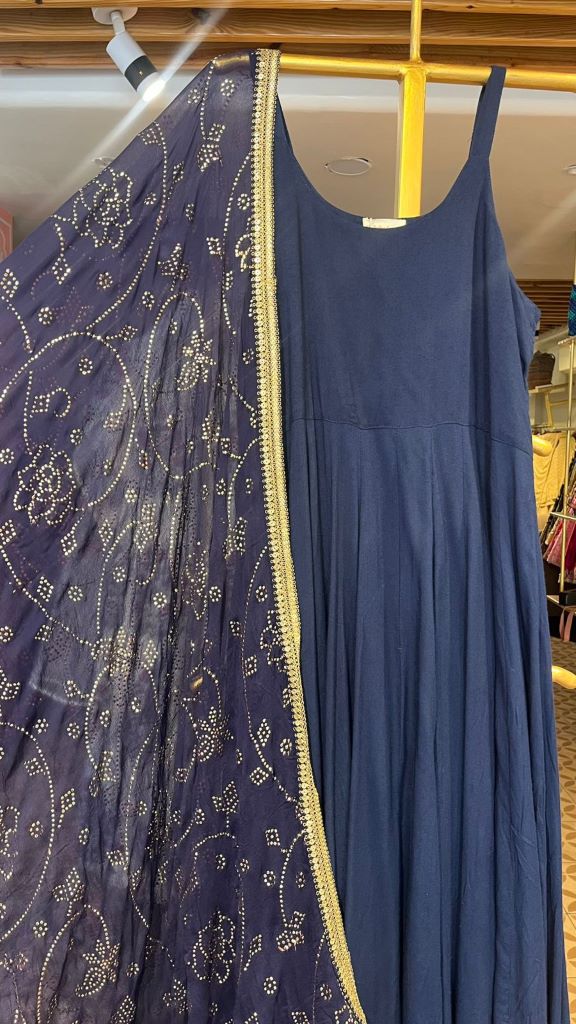 NOORI BLUE ANARKALI SET