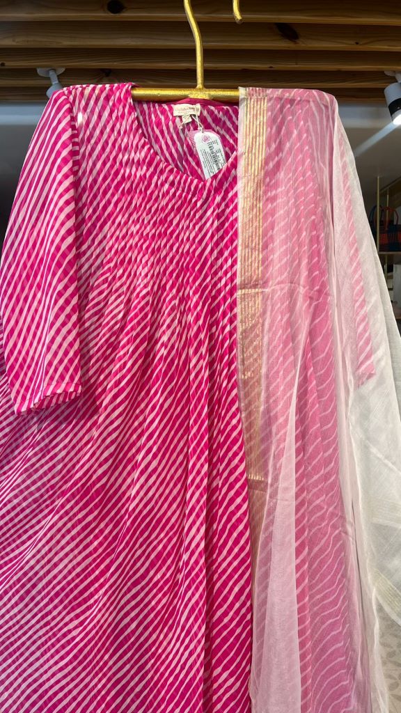 HOOR PINK ANARAKLI SET