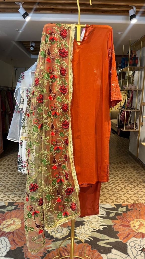 NOYA BROWN STRAIGHT SET Gulabo Jaipur