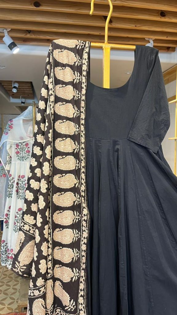 MAYA BLACK ANARAKLI SET Gulabo Jaipur