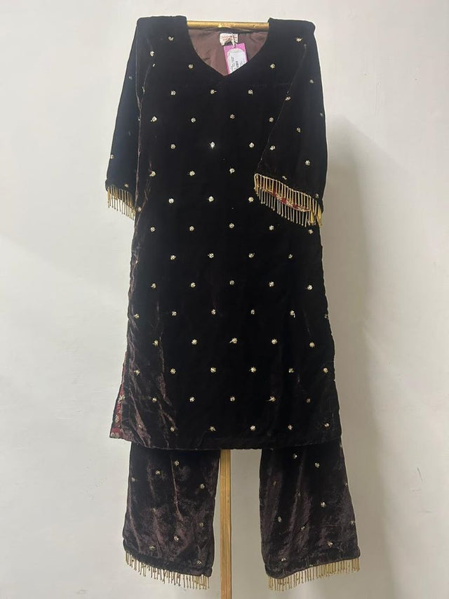 CHITRA BROWN STRAIGHT CO-ORD SET
