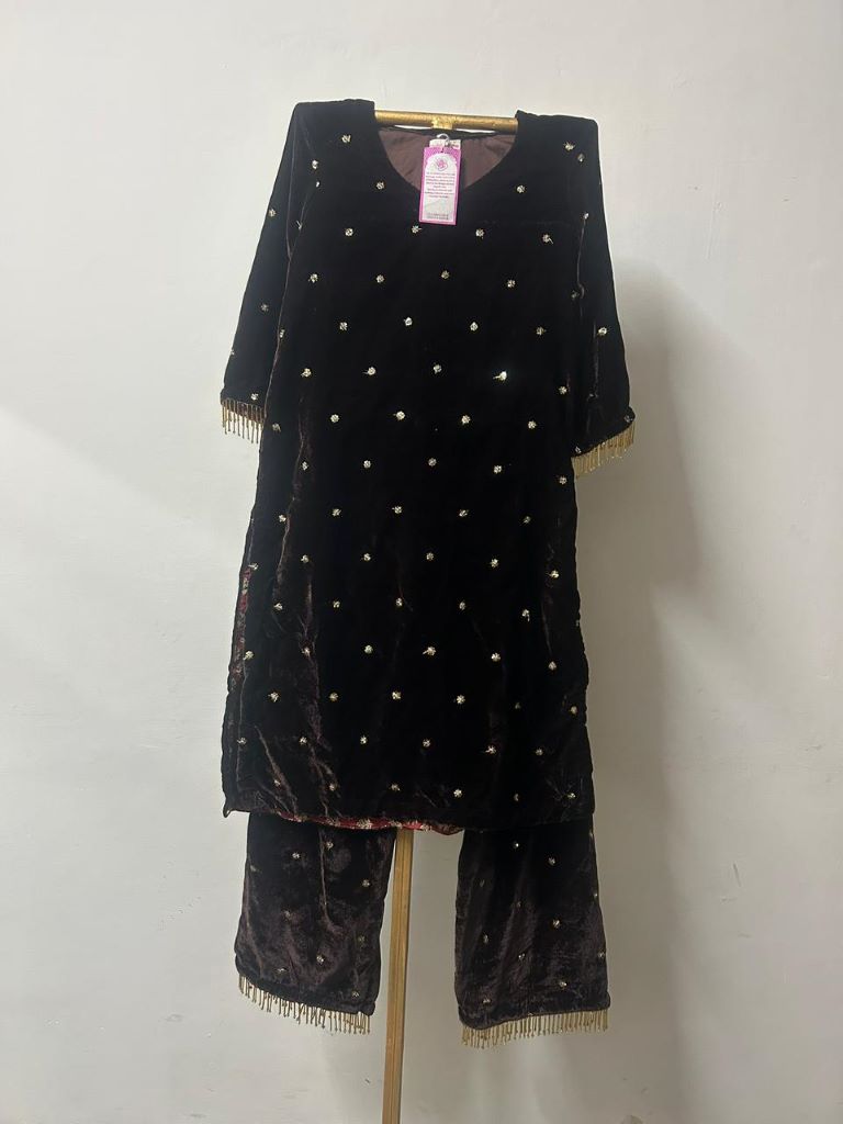 CHITRA BROWN STRAIGHT CO-ORD SET