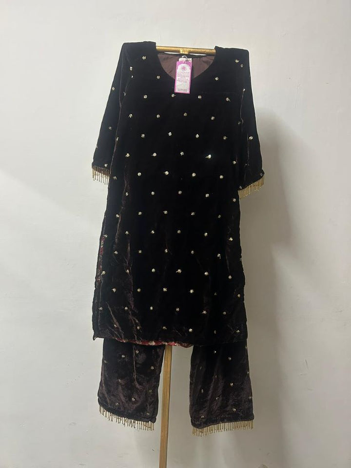 CHITRA BROWN STRAIGHT CO-ORD SET