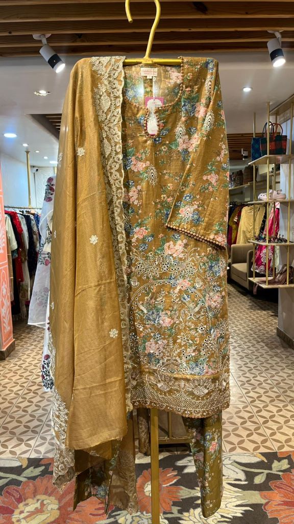 HANIA BROWN STRAIGHT SET Gulabo Jaipur