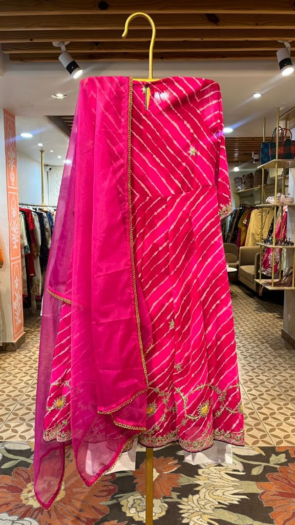 HAIRAT PINK ANARKALI SET