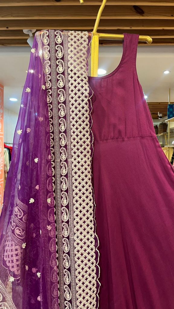 NOORI PURPLE ANARKALI SET