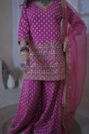 Zuri Rani Pink Sharara Set 5
