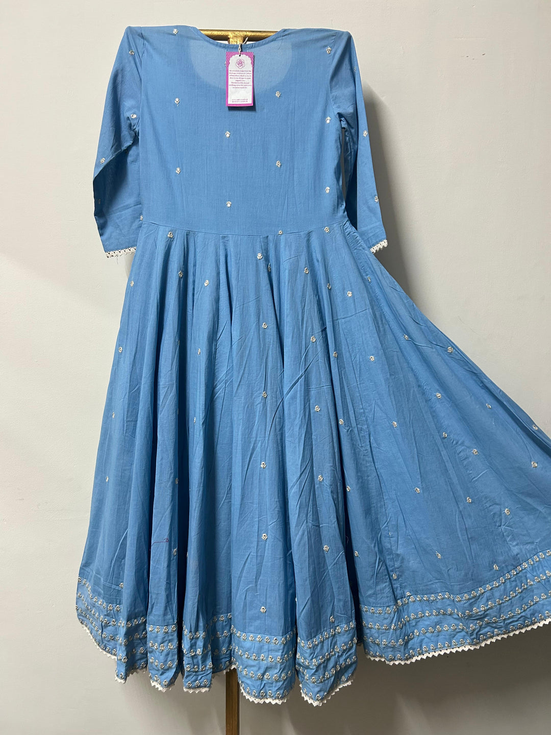 ROHEE BLUE ANARKALI SET Gulabo Jaipur