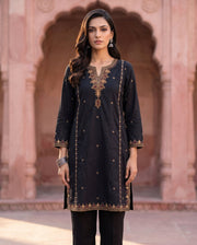 Black Embroidered Co-ord Set 1