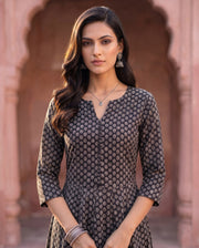 Black & White Booti Anarkali 3