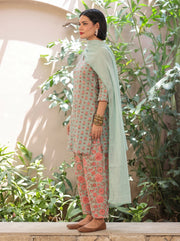 Rahat Blue Kurta Set 2
