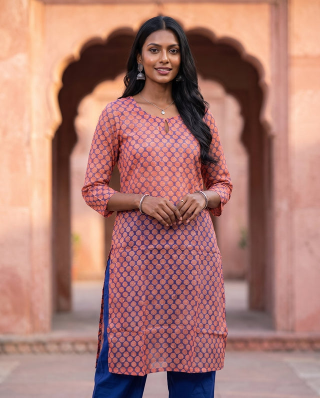 Coral Medallion Co-ord Set