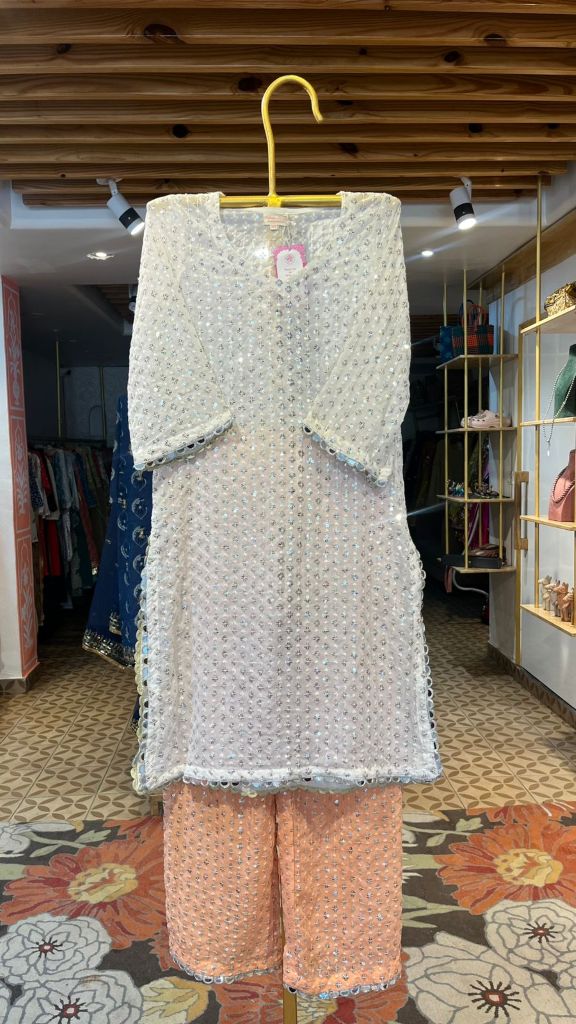 Uzma White Co-ord Set