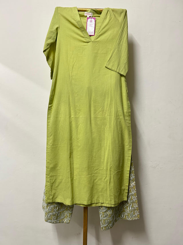 NEER GREEN STRAIGHT CO-ORD SET