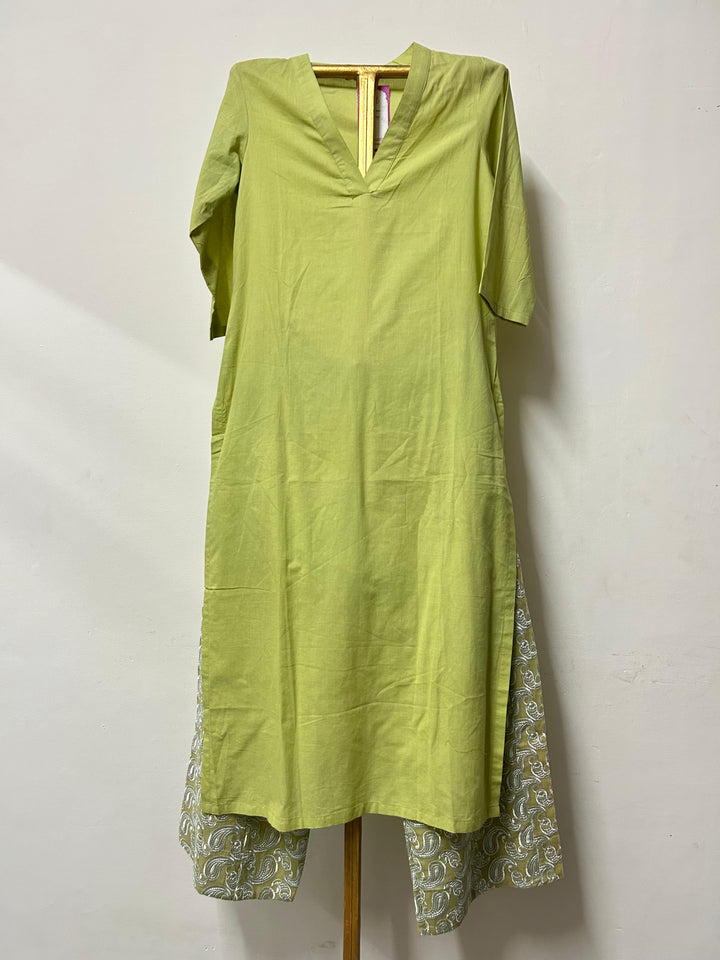 NEER GREEN STRAIGHT CO-ORD SET Gulabo Jaipur