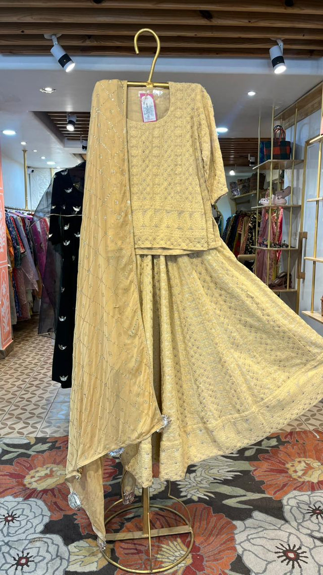 MITA GOLDEN LEHENGA SET