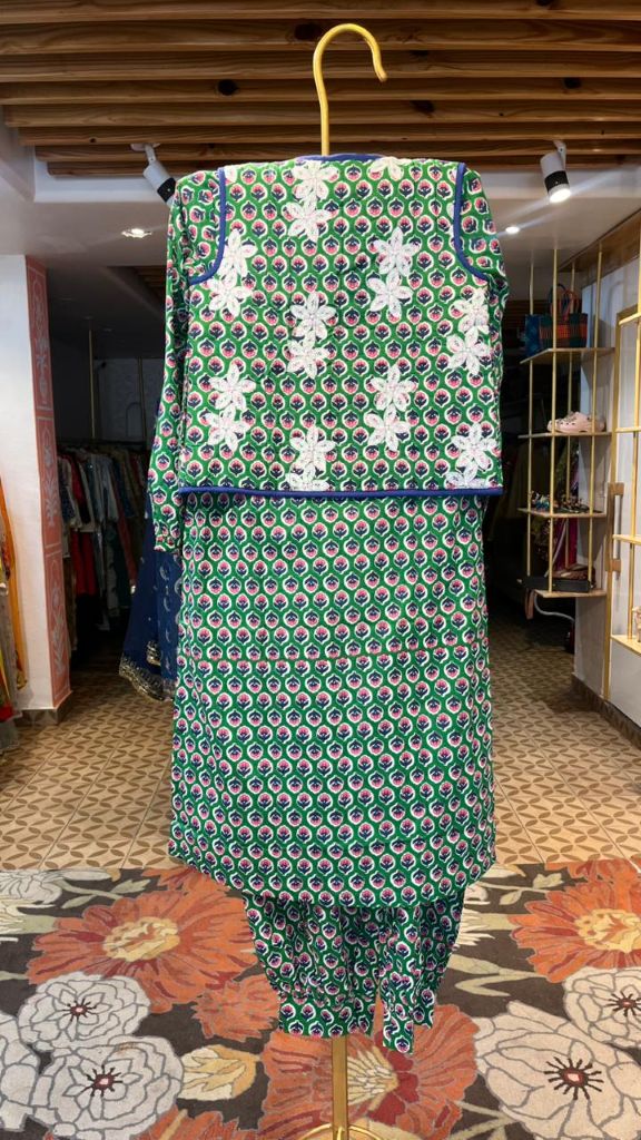 QIA GREEN CO-ORD SET Gulabo Jaipur