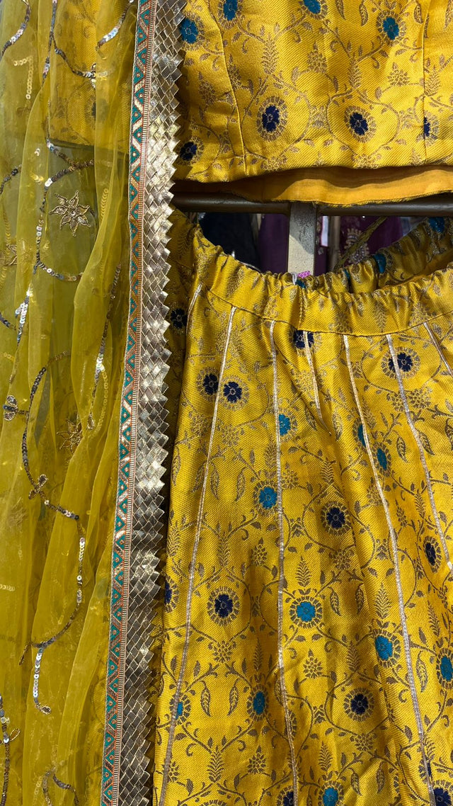 BLOOM YELLOW LEHENGA SET