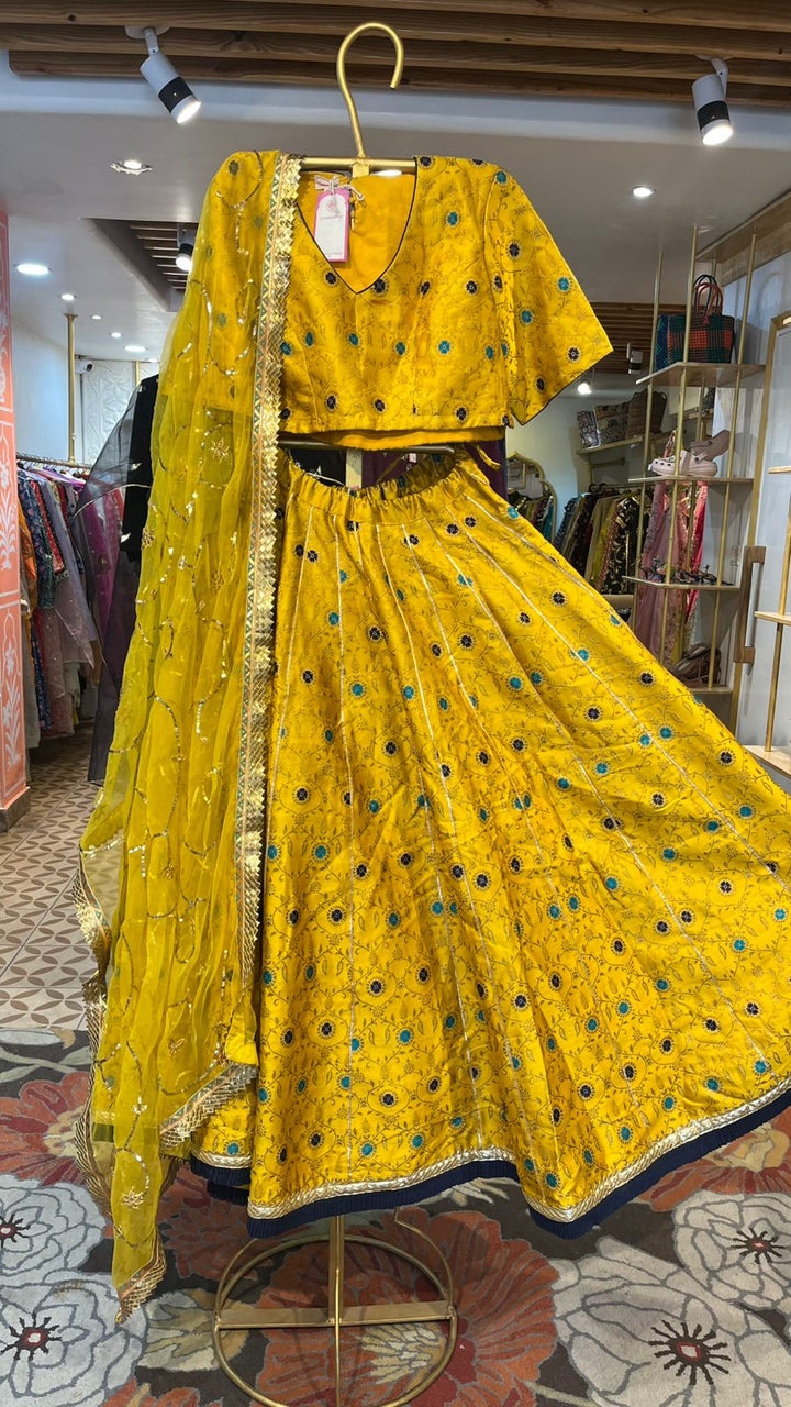 BLOOM YELLOW LEHENGA SET Gulabo Jaipur