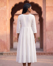 Ivory Flared Anarkali 2