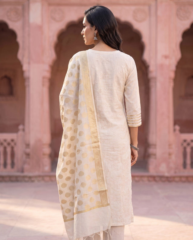 Ivory Gold Straight Set