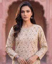 Ivory Gold Zari Kurta 3