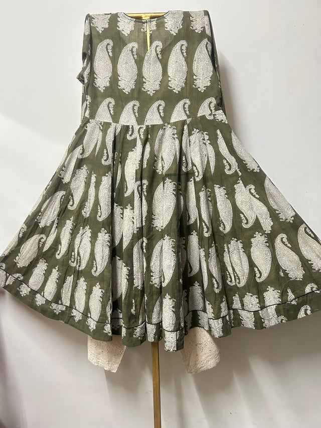 KHUSHA BROWN ANARKALI SET