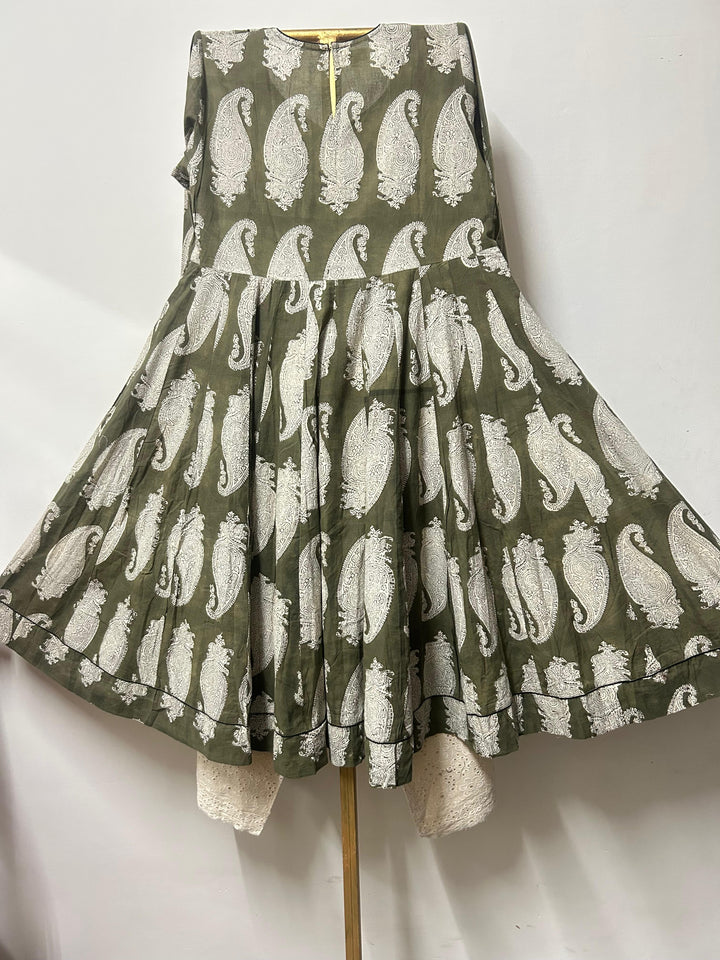 KHUSHA BROWN ANARKALI SET Gulabo Jaipur