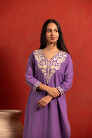 Anaya Lilac Pure Cotton Co-ord Set 2