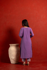 Anaya Lilac Pure Cotton Co-ord Set 3