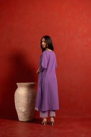 Anaya Lilac Pure Cotton Co-ord Set 4