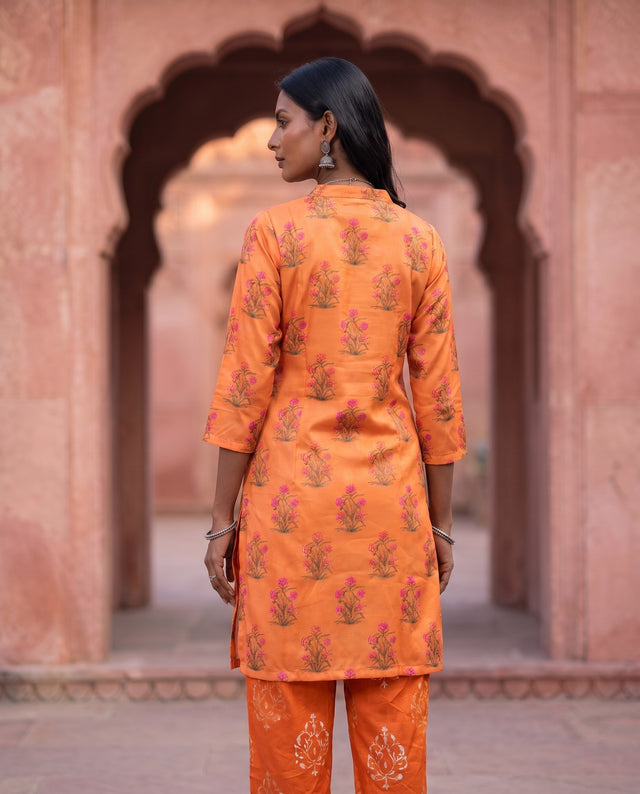 Marigold Floral Printed Co-ord Set