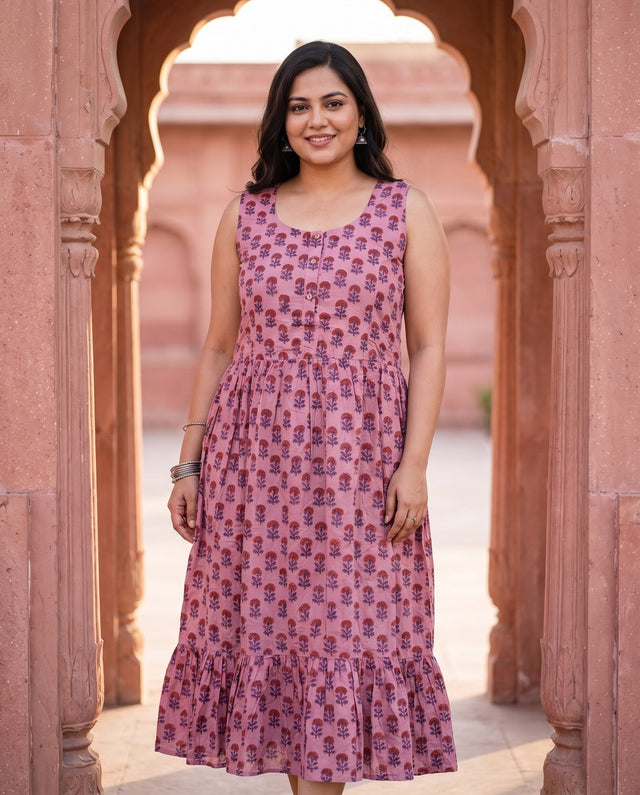 Mauve Marigold Dress