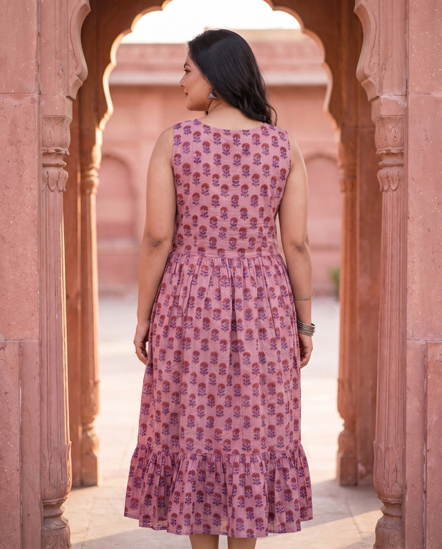 Mauve Marigold Dress
