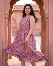 Mauve Marigold Dress – styled look