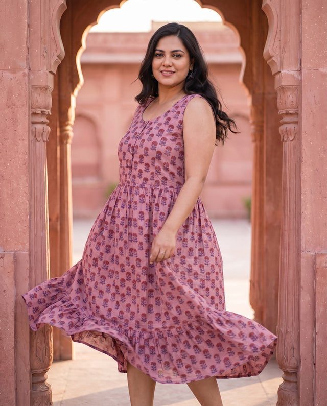 Mauve Marigold Dress
