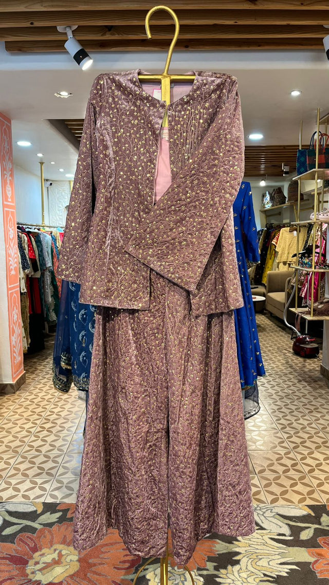 Lavender Velvet Co-ord set