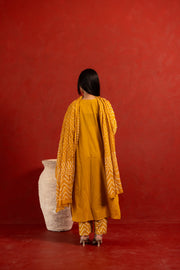 Amaira Mustard Pure Cotton Kurta Suit Set 3