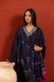 Nitara Navy Pure Cotton Kurta Suit Set 2
