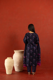 Nitara Navy Pure Cotton Kurta Suit Set 3