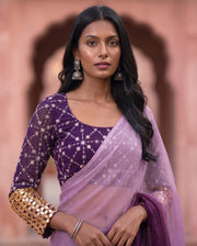 Purple Glam Sequin Blouse 3