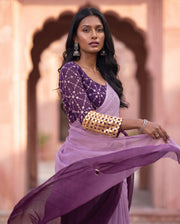 Purple Glam Sequin Blouse 4