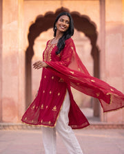 Rani Red Gold Straight Set 4