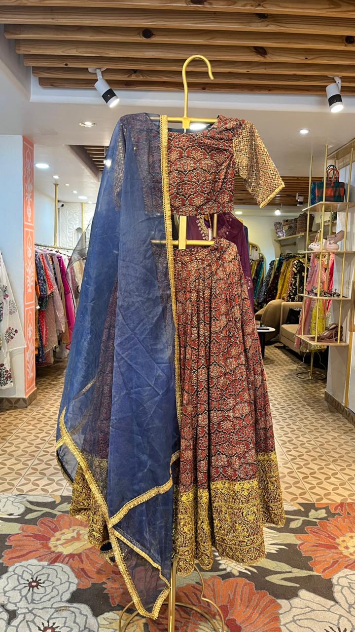 SHYRA RED LEHENGA SET Gulabo Jaipur